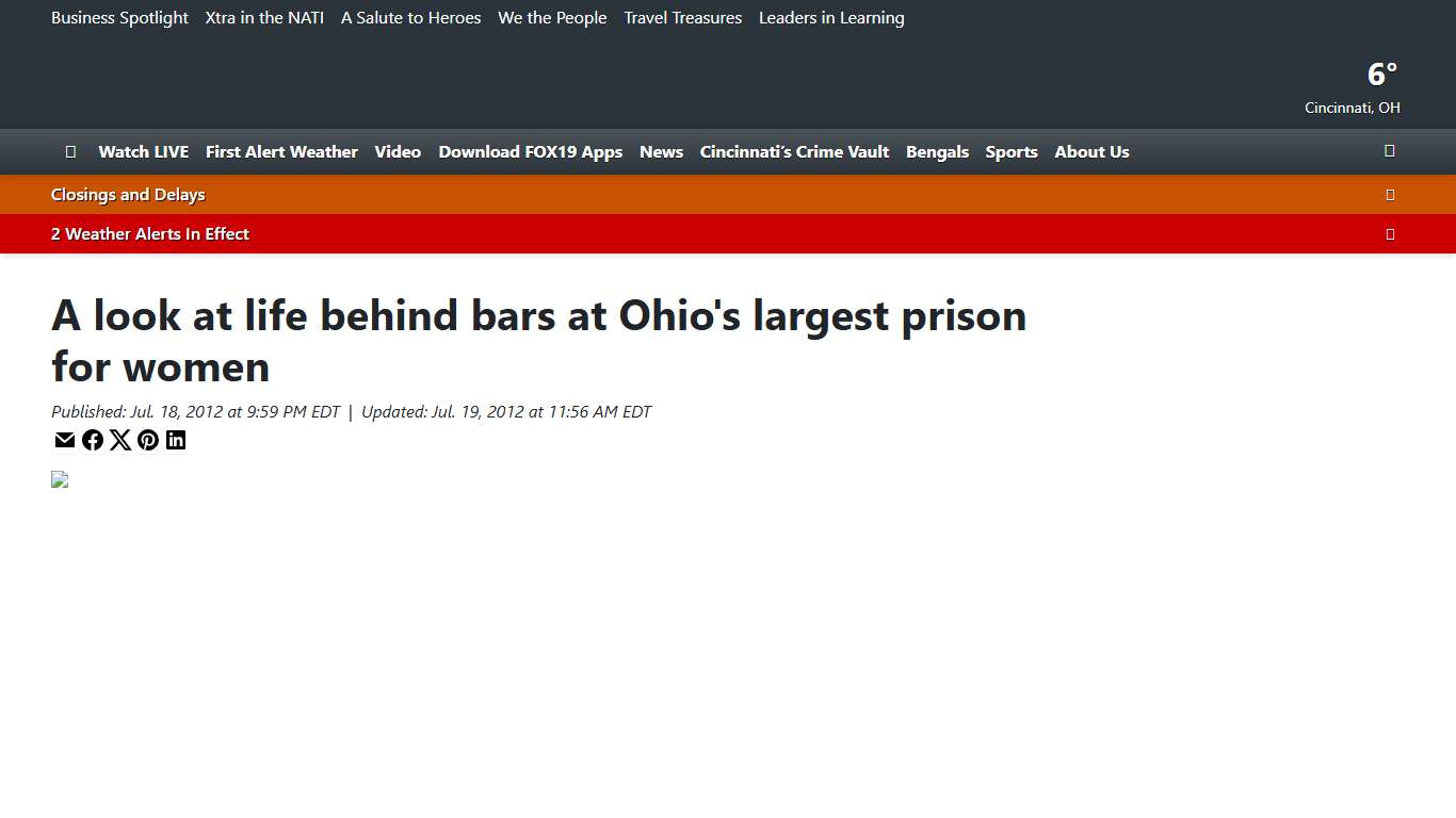 A look at life behind bars at Ohio's largest prison for women